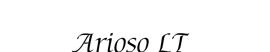 Arioso LT Yazı tipi ücretsiz indir